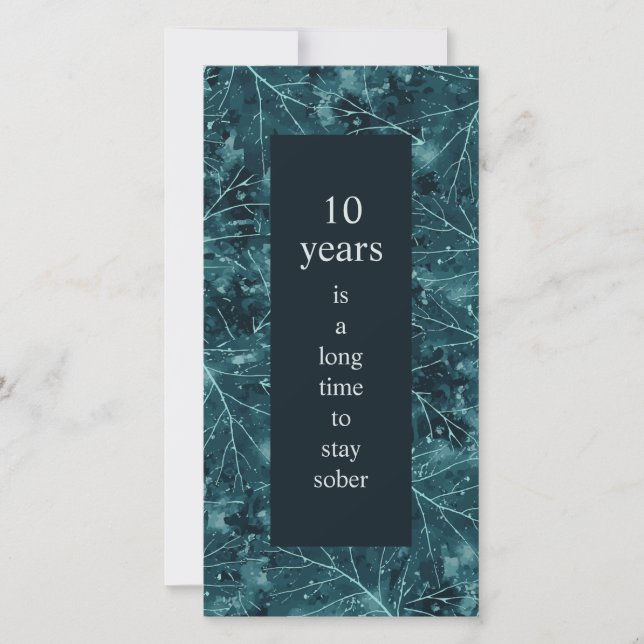 Carte Anniversaire de la sobriété Longue durée pour rest (Devant)