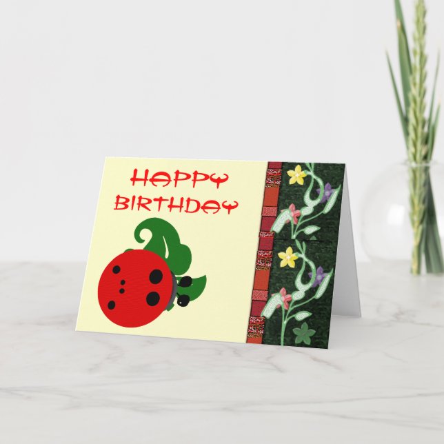 Carte Anniversaire de Ladybug (Devant)