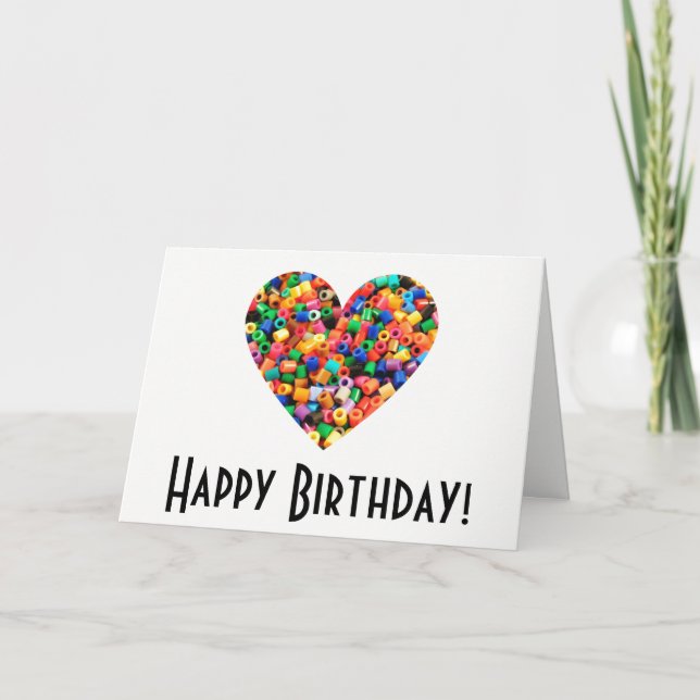 Carte Anniversaire de l'amoureux de la perle de fonte (Devant)