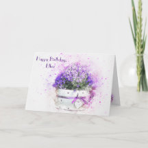 Anniversaire de l'aquarelle florale féminine