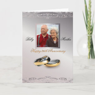 Carte Anniversaire de l'argent