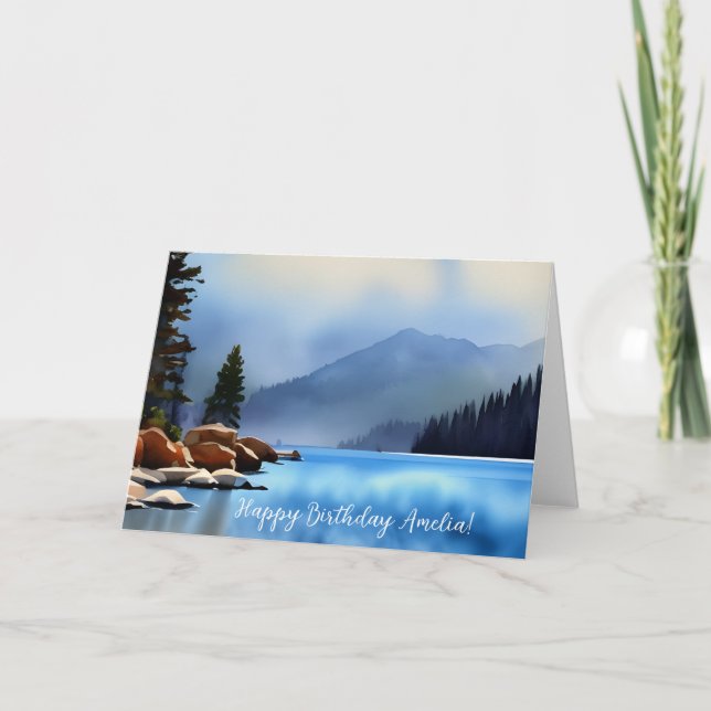 Carte Anniversaire de l'Art numérique de pittoresque Mou (Devant)