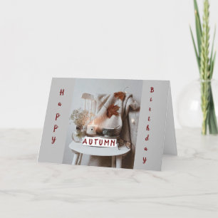 CARTE ***ANNIVERSAIRE DE L'AUTOMNE** REMERCIEMENTS POUR