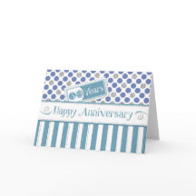 Anniversaire de l'employé 30 ans Jade Blue