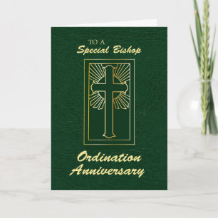 Carte Anniversaire de l'évêque de l'ordination