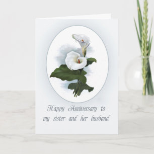 Carte Anniversaire de Lilly de calla pour la soeur
