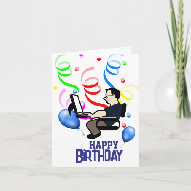 Carte Anniversaire de l'ingénieur logiciel (Devant)