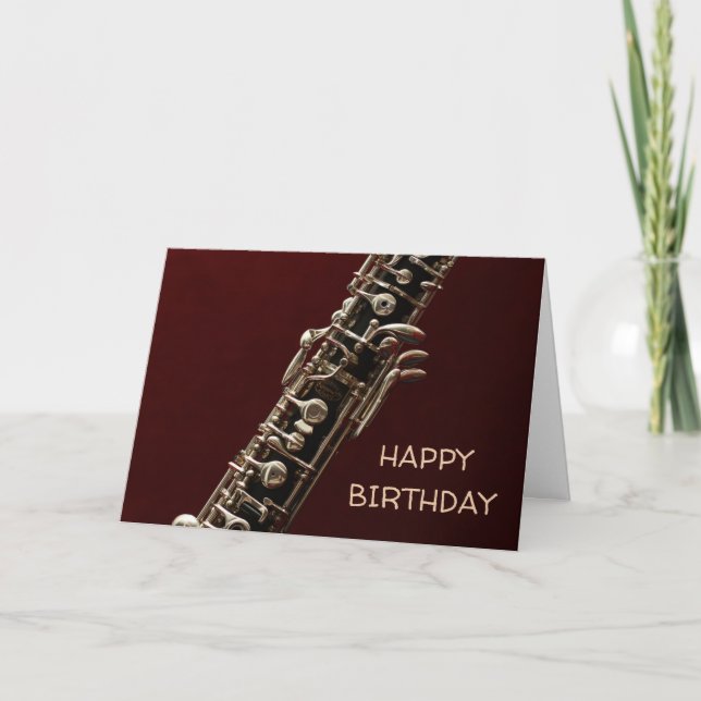 Carte Anniversaire de l'instrument de musique classique  (Devant)