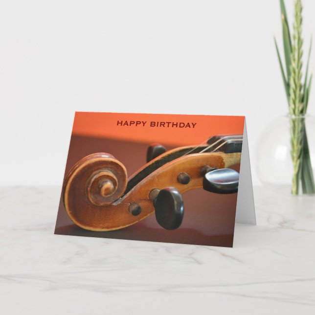 Carte Anniversaire de l'instrument de musique classique  (Devant)