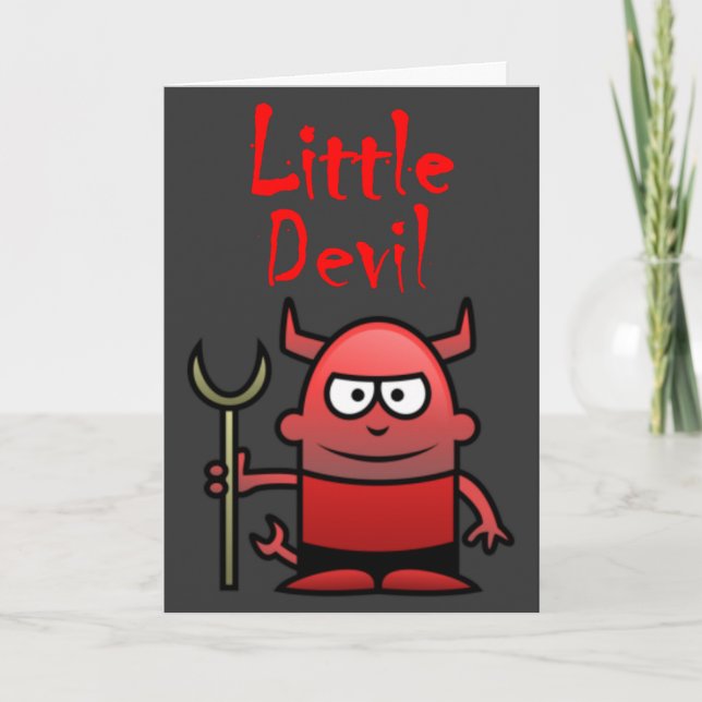 Carte Anniversaire de Little Devil (Devant)