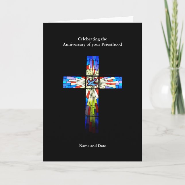 Carte Anniversaire de l'ordination 25e 30e 40e 50e (Devant)