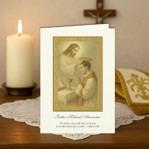 Carte Anniversaire de l'ordination sacerdotale de Jésus 