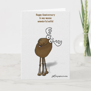 Carte anniversaire de l'orignal