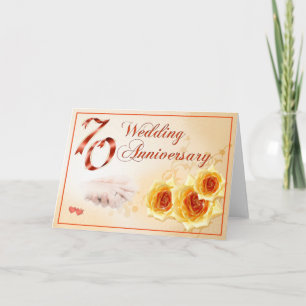 Carte Anniversaire de mariage 70