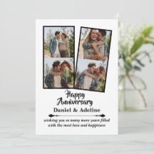 Anniversaire de Mariage Amour 4 Collage Photo Coup
