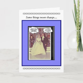 Carte Anniversaire de mariage drôle - Vintage
