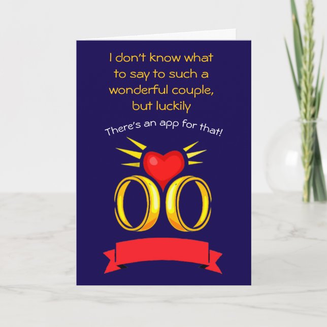 Carte anniversaire de mariage heureux (Devant)