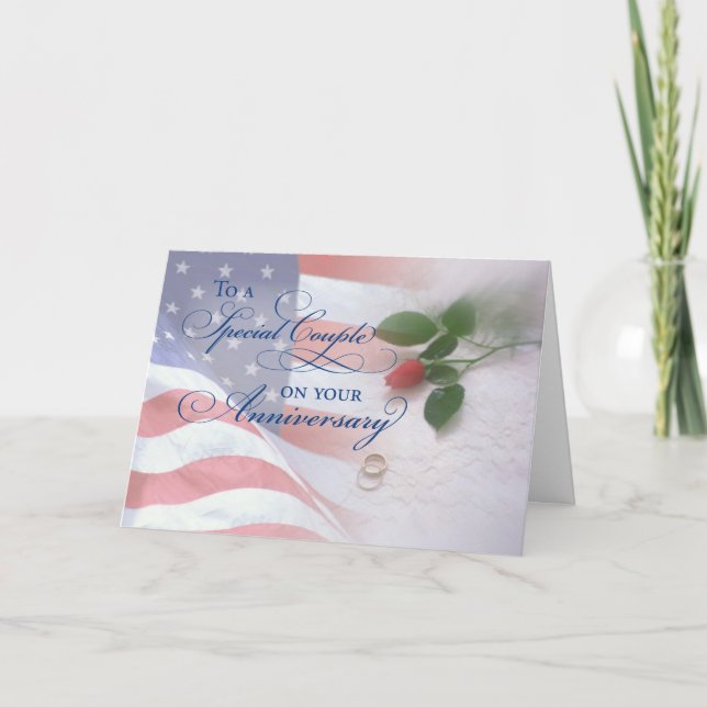 Carte Anniversaire de mariage militaire (Devant)