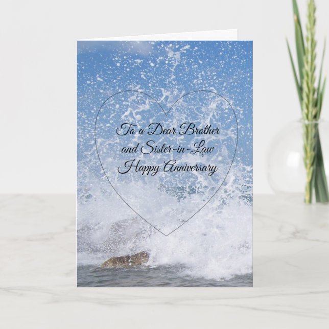 Carte Anniversaire de Mariage personnalisé de Sea Brothe (Devant)
