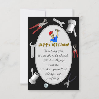Carte anniversaire de Mechanic