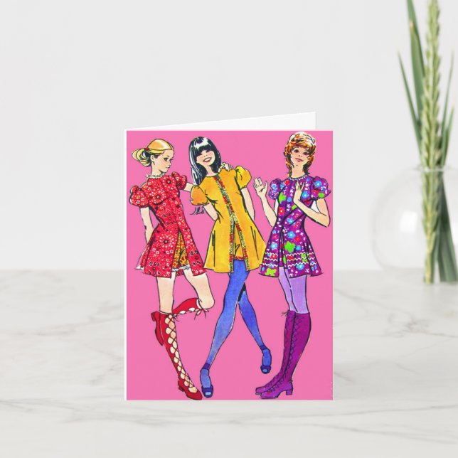 Carte Anniversaire de mini-jupes et de mini-shorts (Devant)