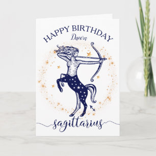 Carte Anniversaire de monochrome d'or de marine de