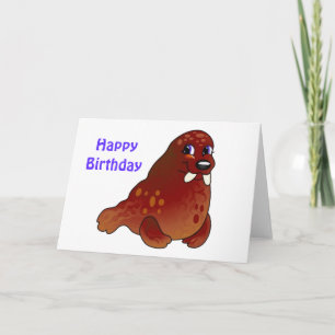 Carte Anniversaire de morse de bébé observé par bleu