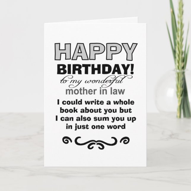 Carte anniversaire de naissance de la mère (Devant)