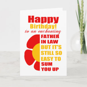 Carte anniversaire de naissance du père
