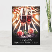 Anniversaire de Nephew et Mari avec Champagne Rose