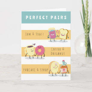 CARTE ANNIVERSAIRE DE PAIRE PARFAITE AMUSANTE