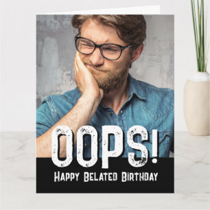 Carte Anniversaire De Photo Et De Typographie