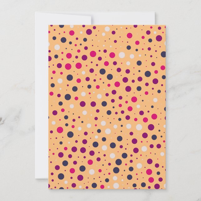 Carte anniversaire de polka dot happy (Devant)