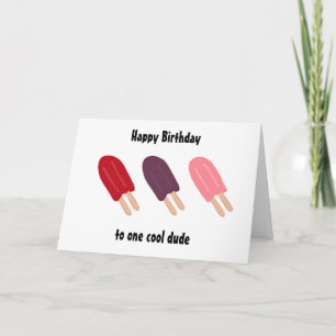 Carte Anniversaire de Popsicle