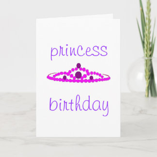 Carte anniversaire de princesse