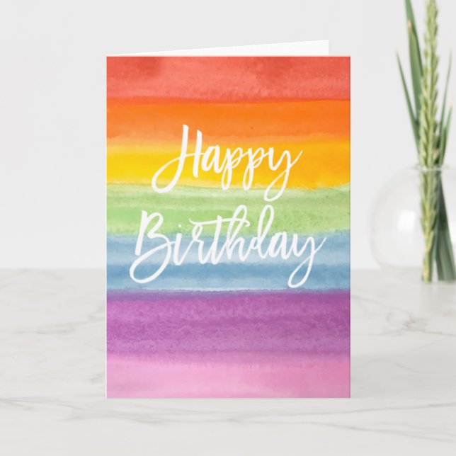 Carte Anniversaire de Rainbow (Devant)