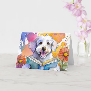 Carte Anniversaire de rétablissement d'un Schnoodle sobr
