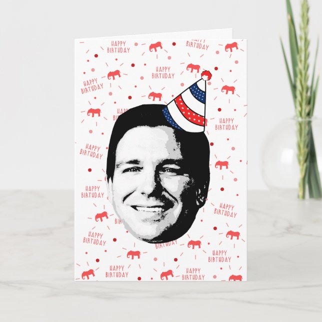 Carte Anniversaire de Ron DeSantis (Devant)