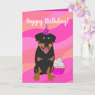 Carte Anniversaire de Rottweiler