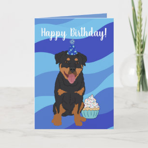 Carte Anniversaire de Rottweiler