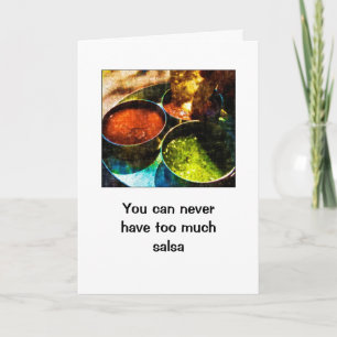 Carte Anniversaire de Salsa trop