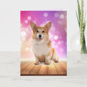 Carte Anniversaire de Super Cute Corgi
