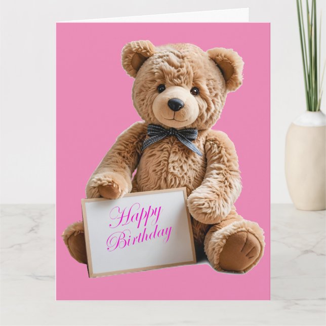 Carte Anniversaire de Teddy (Devant)