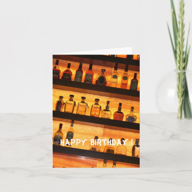 Carte Anniversaire de Tequila (Devant)
