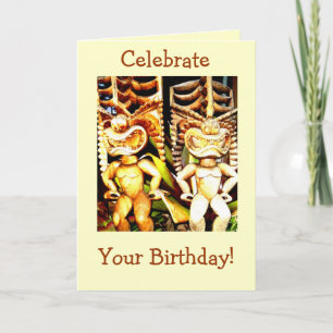 Carte Anniversaire de Tiki