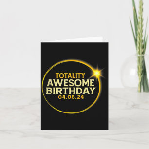 Carte Anniversaire de totalité d'éclipse solaire totale 
