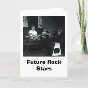Carte Anniversaire de vedette du rock