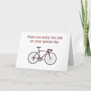 CARTE ANNIVERSAIRE DE VÉLO RAKKASAN