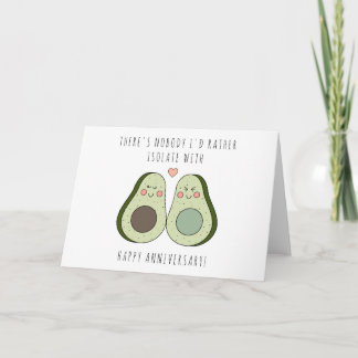 Carte Anniversaire de verrouillage - Isolement Avo