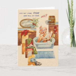Carte Anniversaire de vintage Over the Hill